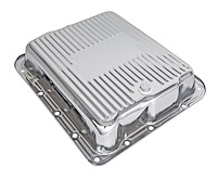 Automatic Transmission Pan for GM TH700R4, 4L60, 4L60E/65E Stock Capacity [Chrome Plated Steel]