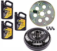 Torque Converter Kit with Flexplate and Transmission Fluid for GM TH350/TH400 [2000-2300 RPM Stall Speed]