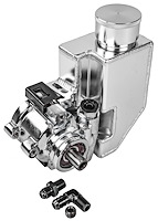 GM Type II Power Steering Pump Kit [Chrome Pump/Natural Reservoir]