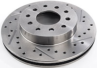 Drilled & Slotted Rear Brake Rotor Right/Passenger Side for Ford 9 in. or GM 10-bolt, 12-Bolt