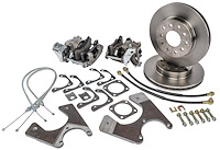 GM 10/12 Bolt Rear Disc Brake Conversion Kit for Select 1968-1974 GM F/X-Body [Standard Kit w/E-Brake & Raw Calipers]