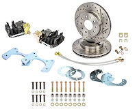 Mopar 8.75 & Dana 60 Rear Premium Disc Brake Conversion Kit for Select 1962-1976 Mopar Models [Raw Calipers w/E-Brake]
