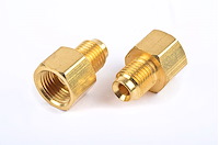 Brass Brake Line Adapter Fitting [3/16 in. Male x 1/4 in. Female]