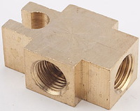 Brass Tee Fitting 3/8 in.-24 Inverted Flare Female