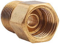 Brass Adapter 1/8 in. NPT x 3/8 in.-24 Inverted Flare Female