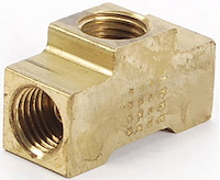 Brass Tee Fitting 3/8 in.-24 Inverted Flare Female