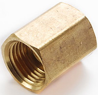 Brass Union Fitting 7/16 in.-24 Inverted Flare Female