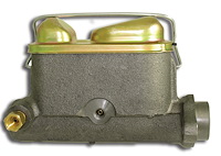 Brake Master Cylinder, Double Bail Well Cast-Iron with Natural Finish [1968-1975 Ford F-250 Mounting] 1 1/4 in.