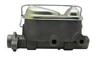 Brake Master Cylinder, Double Bail Well Cast-Iron with Natural Finish [1976-1979 Ford Full-Size Car Mounting] 1 in.