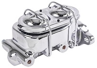 Brake Master Cylinder with Dual Reservoir, Aluminum with Chrome Finish [Corvette Style]