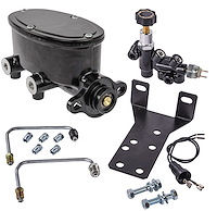 Brake Master Cylinder Kit with Adjustable Proportioning Valve and Mounting Hardware [Universal Mounting]