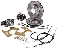 GM 10/12 Bolt Rear Disc Brake Conversion Kit for 1963-1970 GM C10/C15 Series Trucks, 6-Lug [Standard kit with E-Brake]