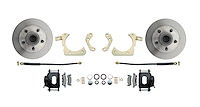 Front Disc Brake Conversion Kit for Select 1955-1958 GM Full Size Models [Standard Kit w/Black Calipers]