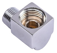 Chrome 90 Degree Fitting 1/8 in. NPT x 1/2 in. -20 Inverted Flare Female