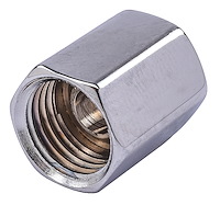 Chrome Union Fitting 1/2 in. -20 Inverted Flare Female x 1/2 in. -20 Inverted Flare Female
