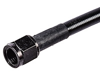 Black Coated Brake Hose [-4 AN, Straight Female to Straight Female, 36 in. Length]