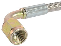 Pre-Assembled Brake Hose -3AN Straight to 90°