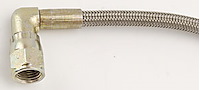 Pre-Assembled Brake Hose -3AN Straight to 90 degree