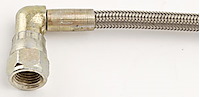 Pre-Assembled Brake Hose -3AN Straight to 90 degree