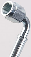 Pre-Assembled Brake Hose -3AN Straight to 90 degree