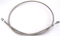 Pre-Assembled Brake Hose -4AN Straight to 90 degree