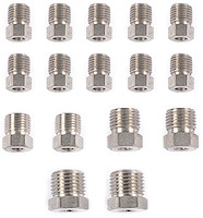 Stainless Steel Tube Nuts Fits 3/16" Tube