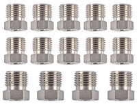 Stainless Steel Tube Nuts Fits 1/4" Tube