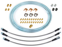 Universal DOT Brake Line Kit (3-Line) Use with: Traditional Rear Axle & Drum Brakes