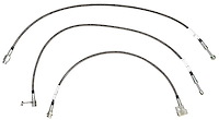 Complete Brake Hose Kit for 1997-2001 Dodge Ram 4wd w/Rear Drum [Braided Stainless]