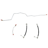 Rear Axle Brake Line Kit for 2001-2002 Dodge Ram 2500 5.9 L6, V10 (Auto) w/Dana 70, Disc [Stainless]