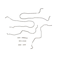 Complete Fuel Line Kit for 2004-2010 GM 2500HD/3500 Gas Trucks w/Extended Cab [Stainless Steel]