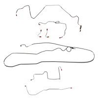Complete Brake Line Kit for 86-89 Camaro, 2.5L/4 Cyl (1986) or 2.8L/6 Cyl, J65 Rear Disc [Stainless Steel]