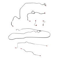 Complete Brake Line Kit for 89-91 Camaro, 5.0L/8 Cyl or 5.7L/8 Cyl, J65 Rear Disc [Steel]