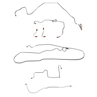 Complete Brake Line Kit for 1986-89 Pontiac Firebird V8 w/ J65 Rear Disc [Stainless Steel]