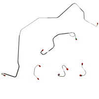 Standard Disc Front Brake Line Kit for 67-68 Firebird [Steel]