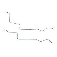 2-Piece Transmission Cooler Lines for 70-74 Pontiac Firebird & Trans Am, TH350/400 w/ 5/8 in. Radiator Ports [Steel]