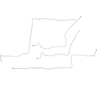 Intermediate Brake Line Kit for 03-05 Dodge Neon SRT-4 [Steel]