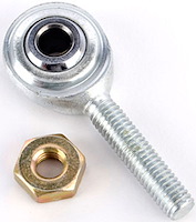 Two-Piece Rod End with Jam Nut 3/16" Hole