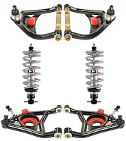 Tubular Upper & Lower Control Arms with Coil-Over Shock Kit for 1968-1972 GM A-Body