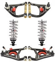 Tubular Upper & Lower Control Arms with Single Adjustable Coil-Over Shocks Kit for 1968-1972 GM A-Body