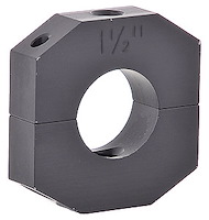 Aluminum Clamp-on Ballast Bracket for 1-1/2 in. Round Tube, Black