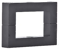 Aluminum Clamp-on Ballast Bracket for 2 in. x 3 in. Square Tube, Black