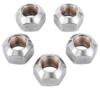 Single-Sided Heat-Treated Steel Lug Nuts [5/8 in.-18 Thread, 1 in. Hex] Set of 5
