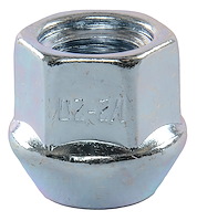 Bulge Acorn Lug Nuts, Short Open-End [1/2 in.-20 RH, Zinc]
