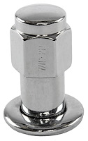 Standard Mag Lug Nuts, Closed-End with Round Washers [7/16 in.-20 RH, .850 in. Shank, Chrome]