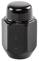 Acorn Lug Nuts, Short Closed-End [12mm  x 1.5, Black Chrome]