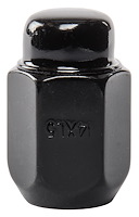 Acorn Lug Nuts, Short Closed-End [14mm x 1.5, Black Chrome]