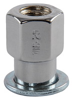 Mag Lug Nuts, Medium Open-End [7/16 in.-20 RH, Chrome]