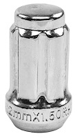 Spline Drive Lug Nuts, Short Closed-End [12mm x 1.5 RH, Chrome]