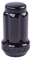 Spline Drive Lug Nuts, Short Closed-End [12mm x 1.25 RH, Black Chrome]